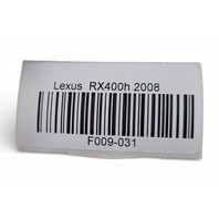 2006-2008 Lexus RX400h Rear Right/Left Bumper Retainer Bracket Set 52576-0E010, F009, OEM, 2006, 2007, 2008