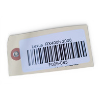 2006-2008 Lexus RX400h Battery Tie Down Plate Setting Set(2) 74404-48050, 74452-33010, F009, OEM, 2006, 2007, 2008