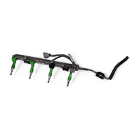 Lexus ES300h 13-18 Denso Fuel Injectors With Delivery Pipe  23814-36050 Set of 4 23814-36050, F010, OEM, 2013, 2014, 2015, 2016, 2017, 2018