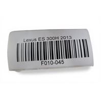 2013-2015 Lexus ES350 Overhead Console Pocket HomeLink Dome Light Gray/Grey, F010, OEM, 2013, 2014, 2015