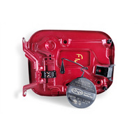 Lexus ES300h 13-18 Fuel Filler Gas Lid Door Red, 77350-33220, F010, OEM, 2013, 2014, 2015, 2016, 2017, 2018