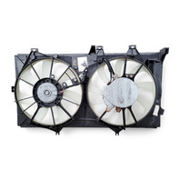 2013-2018 Lexus ES300h Cooling Radiator Fans with Shrouds, 16363-20270, F010, OEM, 2013, 2014, 2015, 2016, 2017, 2018
