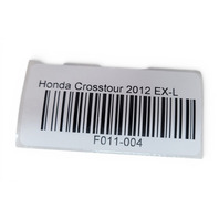 2010-2012 Honda Crosstour Rear Door Panel Lining Left/Driver Black, 83752-TP6-A11ZA, F011, OEM, 2010, 2011, 2012