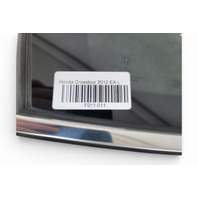 2010-2015 Honda Crosstour EX Quarter Glass Window Left/Driver 73550-TP6-A01, F011, OEM, 2010, 2011, 2012, 2013, 2014, 2015