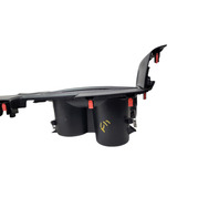 2010-2012 Honda Crosstour Center Console Cup Holder Shifter w/Seat Warmer Switches 77296-TA5-A11ZB, F011, OEM, 2010, 2011, 2012