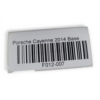 2011-2018 Porsche Cayenne 958 Center Console Rear A/C Air Vent Right/Left, 958-819-204-G0B, F012, OEM, 2011, 2012, 2013, 2014, 2015, 2016, 2017, 2018