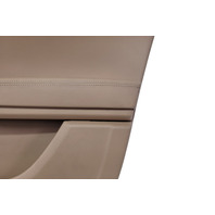 2011-2018 Porsche Cayenne 958 Front Right Door Panel Luxor Beige Leatherette, 958-555-202-00-DM5, F012, OEM, 2011, 2012, 2013, 2014, 2015, 2016, 2017, 2018