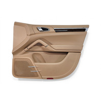 2011-2018 Porsche Cayenne 958 Front Right Door Panel Luxor Beige Leatherette, 958-555-202-00-DM5, F012, OEM, 2011, 2012, 2013, 2014, 2015, 2016, 2017, 2018