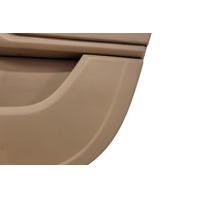 2011-2018 Porsche Cayenne 958 Front Right Door Panel Luxor Beige Leatherette, 958-555-202-00-DM5, F012, OEM, 2011, 2012, 2013, 2014, 2015, 2016, 2017, 2018