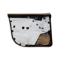 2011-2018 Porsche Cayenne 958 Front Right Door Panel Luxor Beige Leatherette, 958-555-202-00-DM5, F012, OEM, 2011, 2012, 2013, 2014, 2015, 2016, 2017, 2018