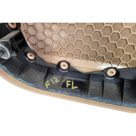 2011-2018 Porsche Cayenne 958 Front Left Door Panel Luxor Beige Leatherette, 958-555-201-00-DM5, F012, OEM, 2011, 2012, 2013, 2014, 2015, 2016, 2017, 2018