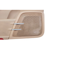 2011-2018 Porsche Cayenne 958 Front Left Door Panel Luxor Beige Leatherette, 958-555-201-00-DM5, F012, OEM, 2011, 2012, 2013, 2014, 2015, 2016, 2017, 2018