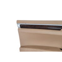 2011-2018 Porsche Cayenne 958 Front Left Door Panel Luxor Beige Leatherette, 958-555-201-00-DM5, F012, OEM, 2011, 2012, 2013, 2014, 2015, 2016, 2017, 2018