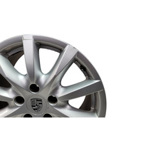 2011-2014 Porsche Cayenne 958 18" 10 Spoke Alloy Wheel Rim 8Jx18, #2 958-362-136-02-8Z8, F012, OEM, 2011, 2012, 2013, 2014