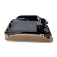 2011-2018 Porsche Cayenne 958 Front Center Console Armrest Leather Beige, 958-553-207-40-32X, F012, OEM, 2011, 2012, 2013, 2014, 2015, 2016, 2017, 2018