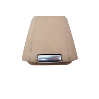 2011-2018 Porsche Cayenne 958 Front Center Console Armrest Leather Beige, 958-553-207-40-32X, F012, OEM, 2011, 2012, 2013, 2014, 2015, 2016, 2017, 2018