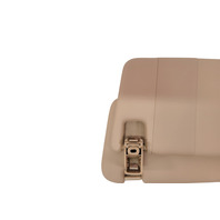 2011-2018 Porsche Cayenne 958 Left/Right Set Sun Visor Shield, leatherette, beige, F012, OEM, 2011, 2012, 2013, 2014, 2015, 2016, 2017, 2018