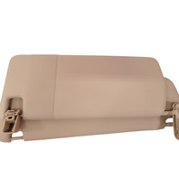 2011-2018 Porsche Cayenne 958 Left/Right Set Sun Visor Shield, leatherette, beige, F012, OEM, 2011, 2012, 2013, 2014, 2015, 2016, 2017, 2018