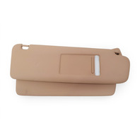 2011-2018 Porsche Cayenne 958 Left/Right Set Sun Visor Shield, leatherette, beige, F012, OEM, 2011, 2012, 2013, 2014, 2015, 2016, 2017, 2018