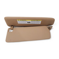 2011-2018 Porsche Cayenne 958 Left/Right Set Sun Visor Shield, leatherette, beige, F012, OEM, 2011, 2012, 2013, 2014, 2015, 2016, 2017, 2018