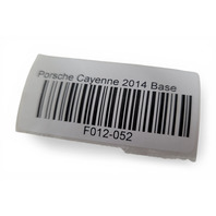 2011-2018 Porsche Cayenne 958 Rear Bumper Wire Harness, 958-971-104-D, F012, OEM, 2011, 2012, 2013, 2014, 2015, 2016, 2017, 2018