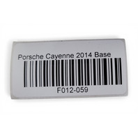 2014-2018 Porsche Cayenne 958 Door Radio Speaker Front Right/Left Set, 7PP-035-454-L, F012, OEM, 2014, 2015, 2016, 2017, 2018