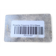 2011-2018 Porsche Cayenne 958 Rear Shock Strut Strut w/Spring Left/Driver, 958-513-029-G, F012, OEM, 2011, 2012, 2013, 2014, 2015, 2016, 2017, 2018