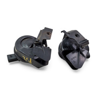 2011-2016 Porsche Cayenne 958 High/Low Tone Pitched Horn Assembly, 958-951-184, F012, OEM, 2011, 2012, 2013, 2014, 2015, 2016