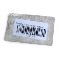 2011-2018 Porsche Cayenne 958 Shock Absorber Strut Spring w/Active Damper Front Left/Driver, 958-413-031-G, F012, OEM, 2011, 2012, 2013, 2014, 2015, 2016, 2017, 2018