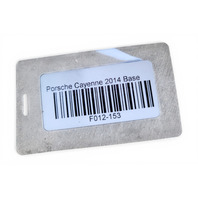 2011-2014 Porsche Cayenne 958 Rear Transmission Mount Crossmember Support Carrier, 958-341-225-40, F012, OEM, 2011, 2012, 2013, 2014