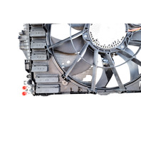 2011-2018 Porsche Cayenne 958 Cooling Radiator, Fan with Shroud, 958-121-203, F012, OEM, 2011, 2012, 2013, 2014, 2015, 2016, 2017, 2018