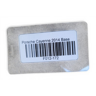 2011-2018 Porsche Cayenne 958 Tow Trailer Hitch Towing 9Y0-803-881-G, F012, OEM, 2011, 2012, 2013, 2014, 2015, 2016, 2017, 2018