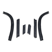 1996-2002 BMW Z3 E36 Roadster Convertible Top Window Weatherstrip Seal Set 6PC, F014, OEM, 1996, 1997, 1998, 1999, 2000, 2001, 2002