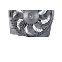 1996-1998 BMW Z3 Radiator Condenser Cooling Fan Motor w/Shroud Set 64-50-8-372-039, F014, OEM, 1996, 1997, 1998