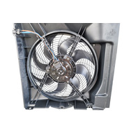 1996-1998 BMW Z3 Radiator Condenser Cooling Fan Motor w/Shroud Set 64-50-8-372-039, F014, OEM, 1996, 1997, 1998