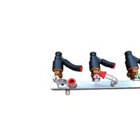 1996-1998 BMW Z3 Air Assist Fuel Gas Injector w/ Rail 13-53-1-743-393, F014, OEM, 1996, 1997, 1998