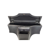 1996-2002 BMW Z3 Rear Center Console Storage Stowage Compartment Cover Box Black, 51-16-8-399-285, F014, OEM, 1996, 1997, 1998, 1999, 2000