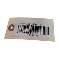 1996-2002 BMW Z3 Rear Center Console Storage Stowage Compartment Cover Box Black, 51-16-8-399-285, F014, OEM, 1996, 1997, 1998, 1999, 2000