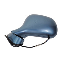 1996-2002 BMW Z3 Left/Driver Side View Mirror Blue, 51-16-8-397-039, F014, OEM, 1996, 1997, 1998, 1999, 2000, 2001, 2002