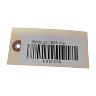 1996-2002 BMW Z3 High/Low Note Horn Assembly, 61-33-2-693-381, 61-33-2-693-382, F014, OEM, 1996, 1997, 1998, 1999, 2000