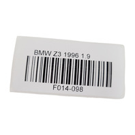 1996-2002 BMW Z3 Center Console Right/Left Side Panel Trim Gray, 51-16-8-397-525, F014, OEM, 1996, 1997, 1998, 1999, 2000, 2001, 2002