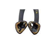 1996-2002 BMW Z3 Interior Door Pull Handle Front Right/Left Black Set, 51-41-8-398-734, 51-41-8-398-733, F014, OEM, 1996, 1997, 1998, 1999, 2000, 2001, 2002