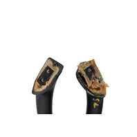 1996-2002 BMW Z3 Interior Door Pull Handle Front Right/Left Black Set, 51-41-8-398-734, 51-41-8-398-733, F014, OEM, 1996, 1997, 1998, 1999, 2000, 2001, 2002