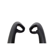 1996-2002 BMW Z3 Interior Door Pull Handle Front Right/Left Black Set, 51-41-8-398-734, 51-41-8-398-733, F014, OEM, 1996, 1997, 1998, 1999, 2000, 2001, 2002