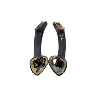 1996-2002 BMW Z3 Interior Door Pull Handle Front Right/Left Black Set, 51-41-8-398-734, 51-41-8-398-733, F014, OEM, 1996, 1997, 1998, 1999, 2000, 2001, 2002