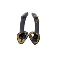 1996-2002 BMW Z3 Interior Door Pull Handle Front Right/Left Black Set, 51-41-8-398-734, 51-41-8-398-733, F014, OEM, 1996, 1997, 1998, 1999, 2000, 2001, 2002