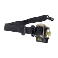 1996-2002 BMW Z3 Seatbelt Front Left/Driver Seat Belt Black, 72-11-8-400-239, F014, OEM, 1996, 1997, 1998, 1999, 2000, 2001, 2002