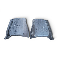 2003-2007 Honda Accord Rear Mud Guard Flap Splash Shield Black Left/Right Set, 74551-SDA-A00, F015, OEM, 2003, 2004, 2005, 2006, 2007