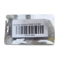 2003-2007 Honda Accord Manual Transmission, 151K Miles, 3.0L 6 Cyl MT, F015, OEM, 2003, 2004, 2005, 2006, 2007