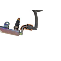 2003-2007 Honda Accord Front/Rear Fuel Injector w/Fuel Pipe 3.0L Set, 16610-RCA-A01, F015, OEM, 2003, 2004, 2005, 2006, 2007